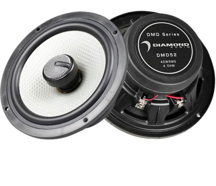 Diamond Audio DMD52 5.25" 40W RMS DMD Series 2-Way Coaxial Car Speakers (pair)