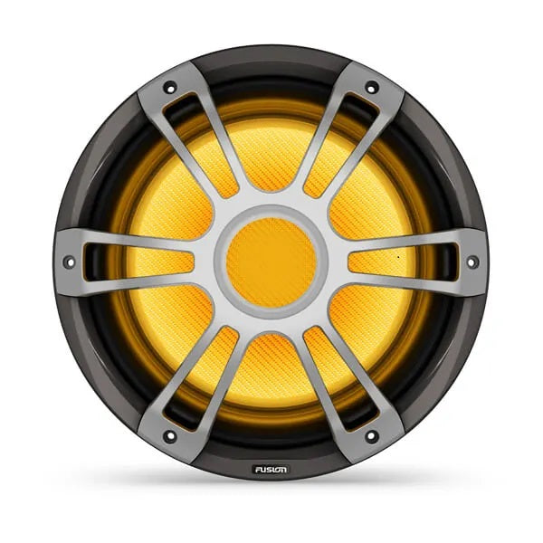 Fusion SG-SL123SPG Signature Series 3i 12" 1400W CRGBW Marine Subwoofer, Sports Gray (010-02775-11)