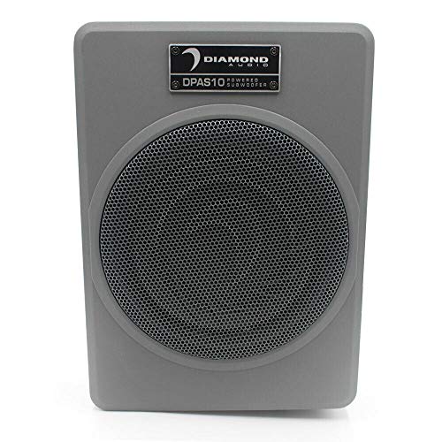 Diamond Audio DPAS10 10" 500W RMS Amplified Subwoofer with Enclosure