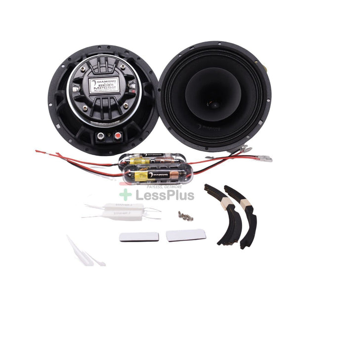 Diamond Audio MP652 6.5" 80W RMS Motorsport Pro Series 2-Way Coaxial Speakers (pair)