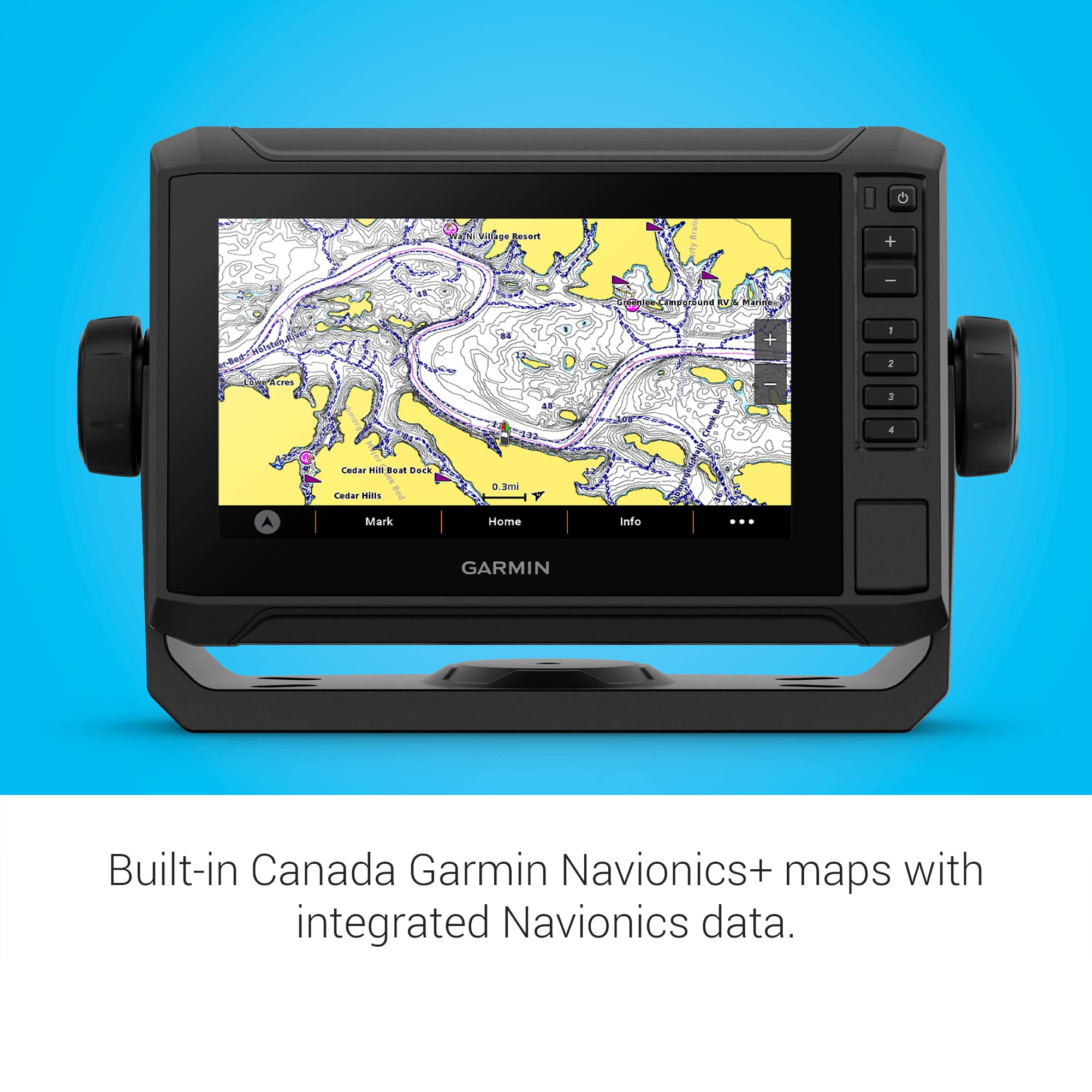 Garmin ECHOMAP UHD2 75sv Canada Inland and Coastal with GT54 Transducer (010-02686-00)