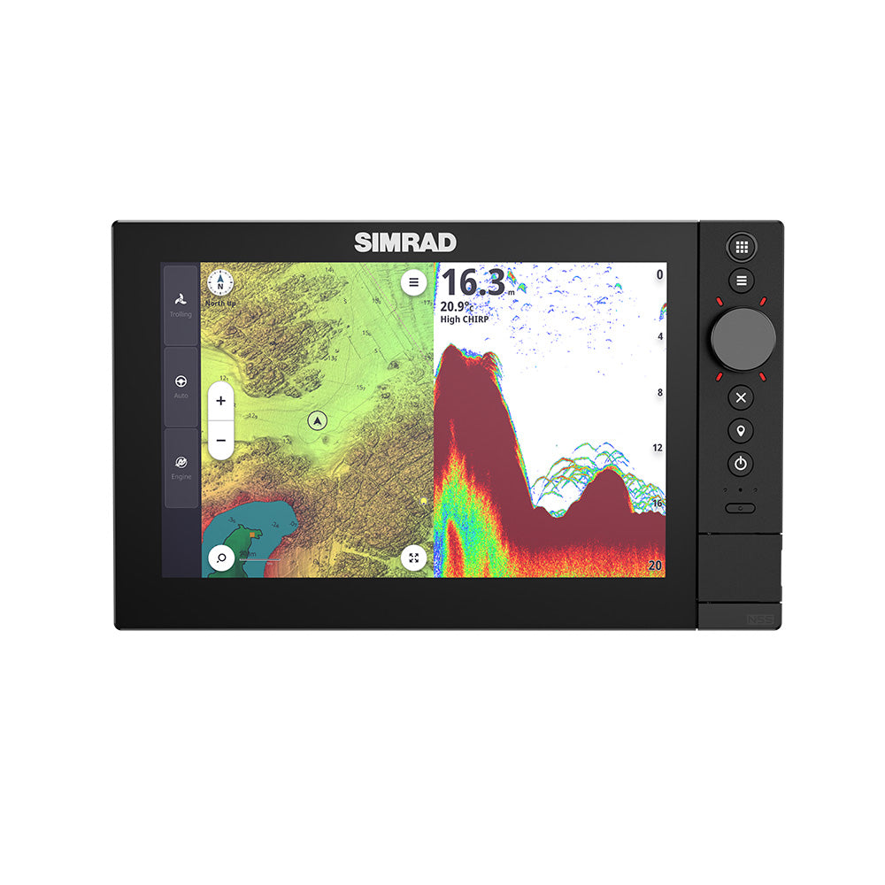 Simrad NSS4-10 10" NSS 4 Multifunction Display with C-MAP DISCOVER X Chart and Built-in Dual-Channel Sonar (000-16012-001)