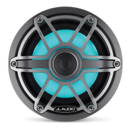 JL Audio M6-650X-S-GmTi-i 6.5" Marine Coaxial Speakers with RGB LED Lighting, Titanium Sport Grilles, Pair (010-03092-00)