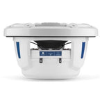 JL Audio M6-770X-S-GwGw-i 7.7" 100W RMS Marine Coaxial Speakers with RGB LED Lighting, White Sport Grilles, Pair (010-03074-00)