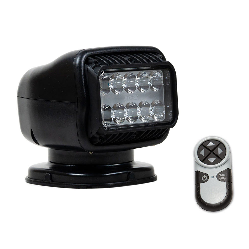 Golight 20218GT GT Series LED Hybrid Light Permanent Mount w/Hardwired Dash Mount Remote - 12V - Black