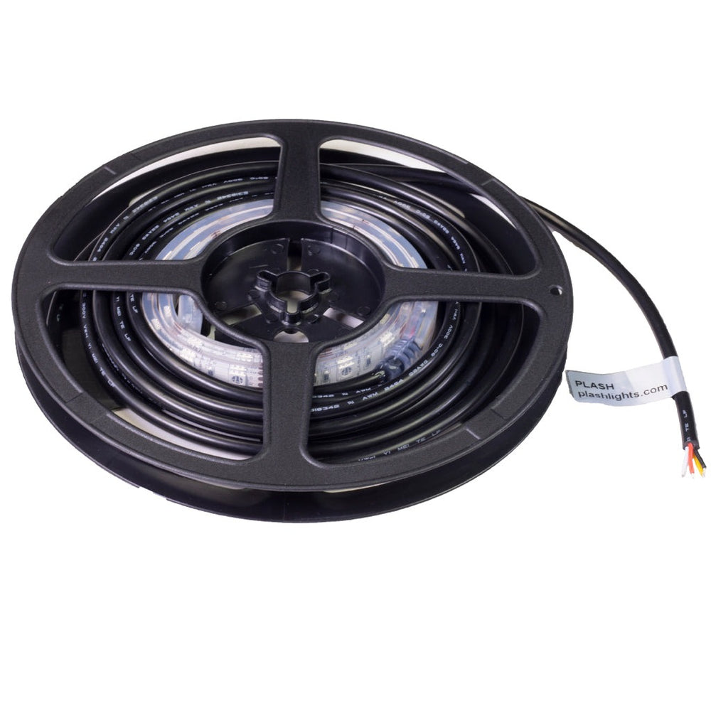 PlashLights 12v RGB Color Changing Waterproof Flexible Light Strip - Ip68 - 10' | FLS-RGB-68-10FT