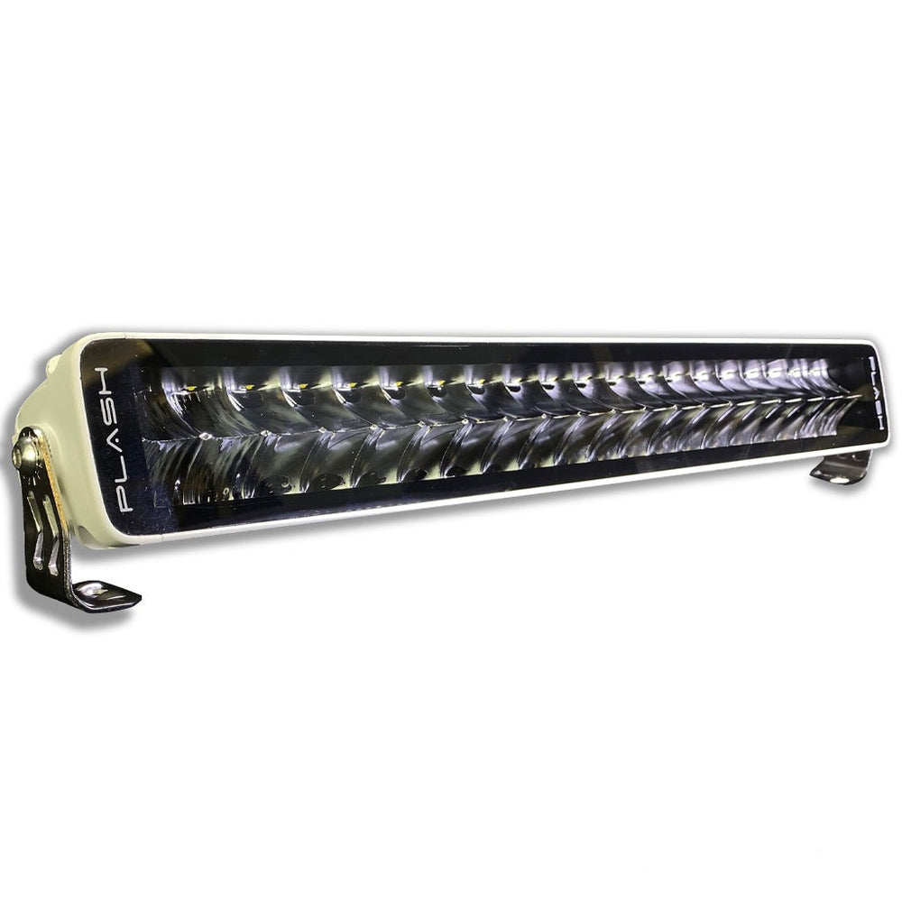 PlashLights 20" X2-Series LED Light Bar - Straight - White Housing | X2-20-WHT
