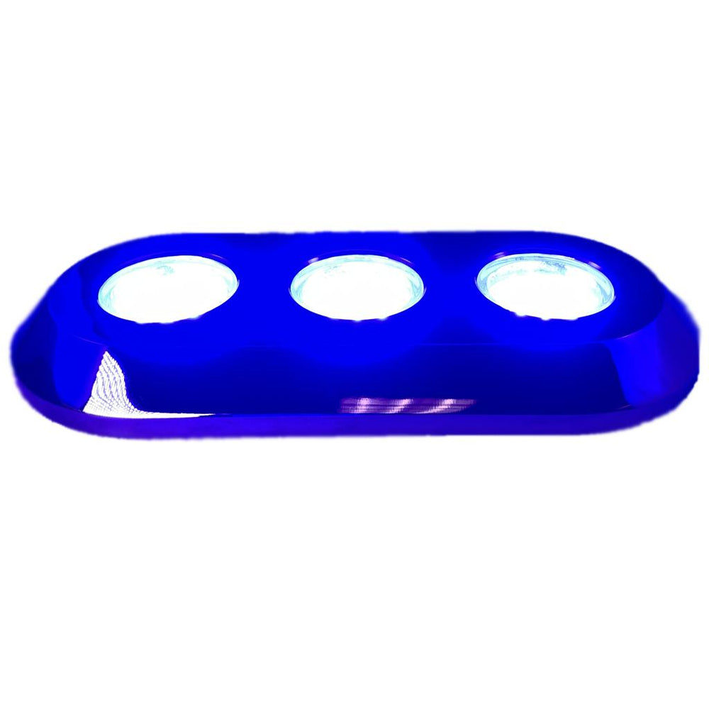 PlashLights Grande 180W Underwater Transom Light - Blue - Pair | PL-UWL-180BLU-K