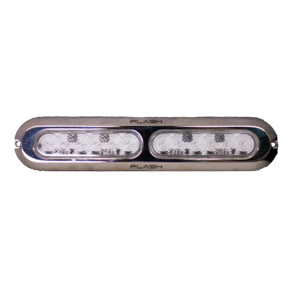 PlashLights Poquito 60W Underwater Transom Light - Blue - Pair | PL-UWL-60W-BL-K