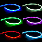 PlashLights 12v RGB Color Changing Waterproof Flexible Light Strip - Ip68 - 26' | FLS-RGB-68-26FT