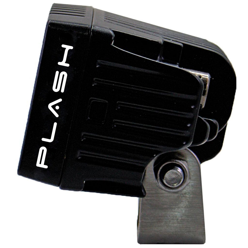 PlashLights 20W Low Profile LED Spreader Light - 120° Scene Flood - Black Housing | 20-LP-SC