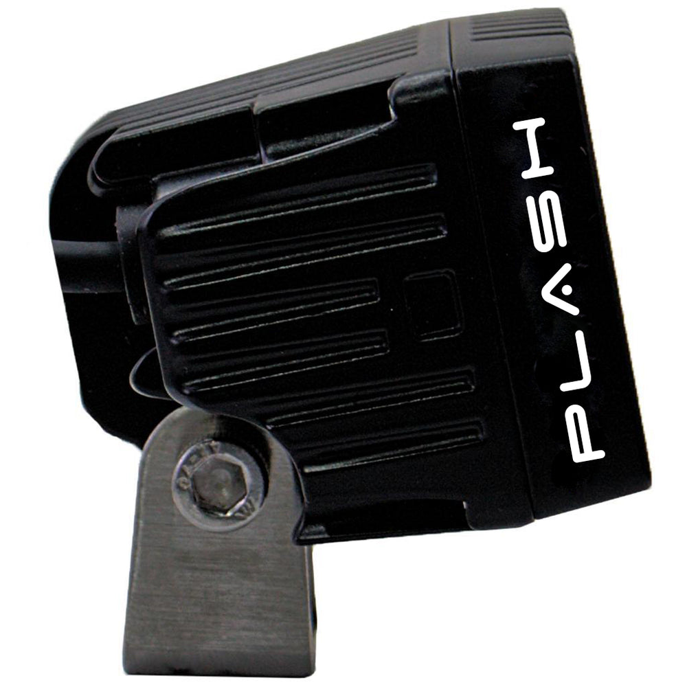 PlashLights 20W Low Profile LED Spreader Light - 120° Scene Flood - Black Housing | 20-LP-SC