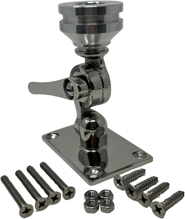 LocMarine 8460 Starlink Mini Coupling with Stainless Steel Adjustable Fixed Mount Base Kit. | LM-SMINI-HDBRK