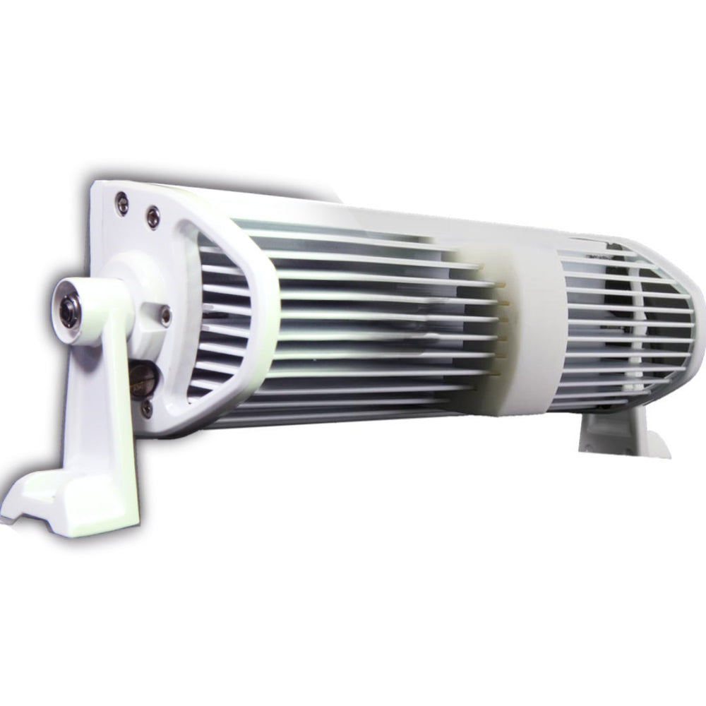 PlashLights 30" XX-Series LED Light Bar - 5W - Curved - White Housing | XX-30-5W-WHT-R