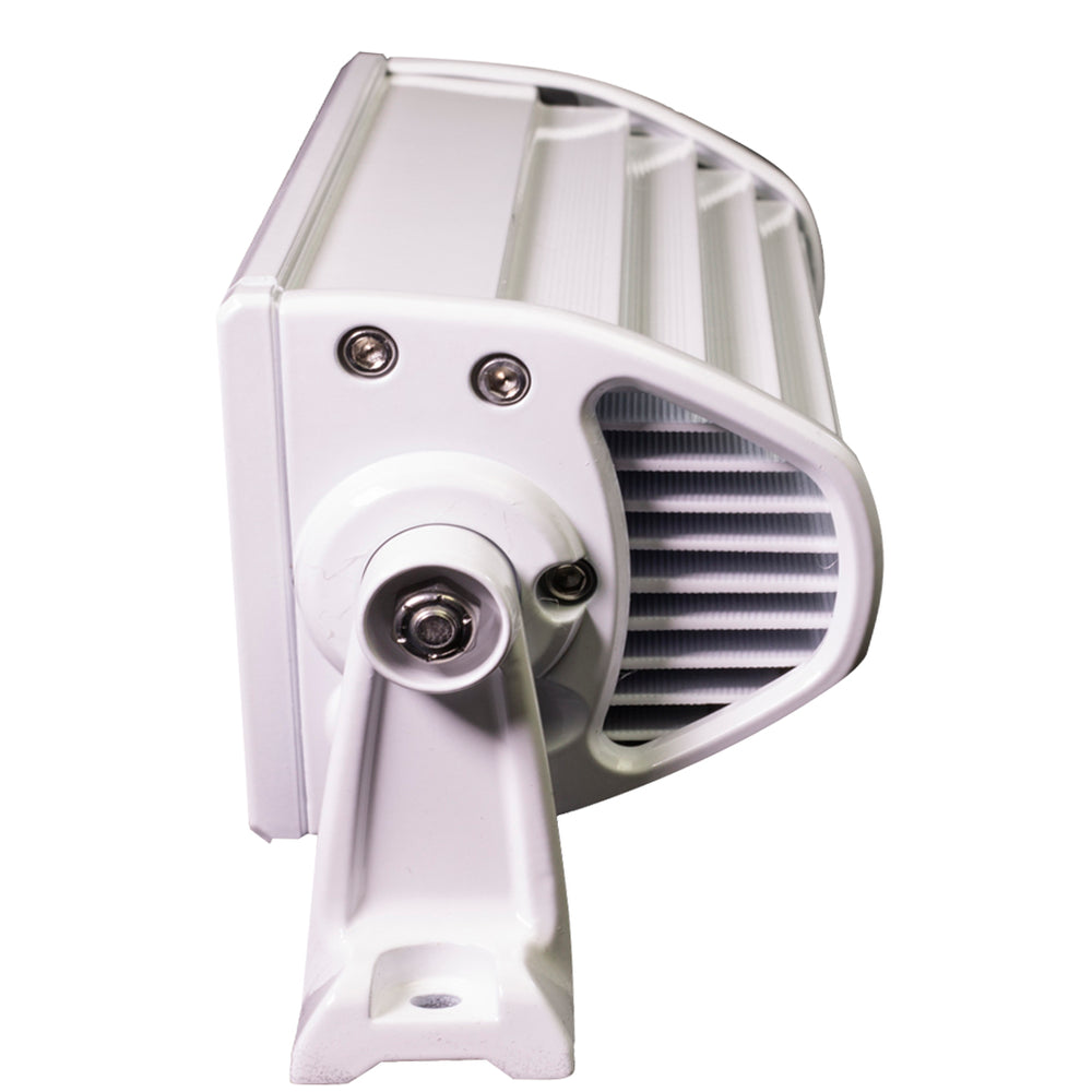 PlashLights 40" XX-Series LED Light Bar - 5W - Curved - White Housing | XX-40-5W-WHT-R