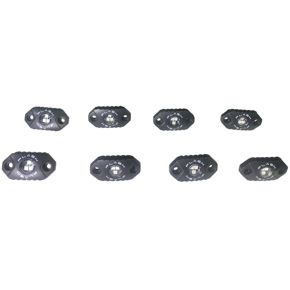 PlashLights 9W, RGB Rock Light, Black Housing - Single | RL-RGB-S