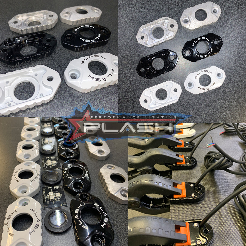PlashLights 9W, RGB Rock Light, Black Housing - Single | RL-RGB-S