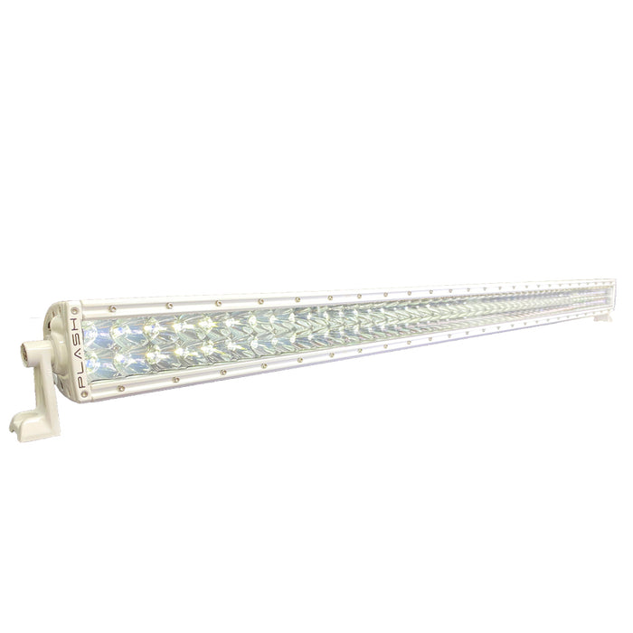 PlashLights 50" XX-Series LED Light Bar - 5W - Straight - White Housing | XX-50-5W-WHT