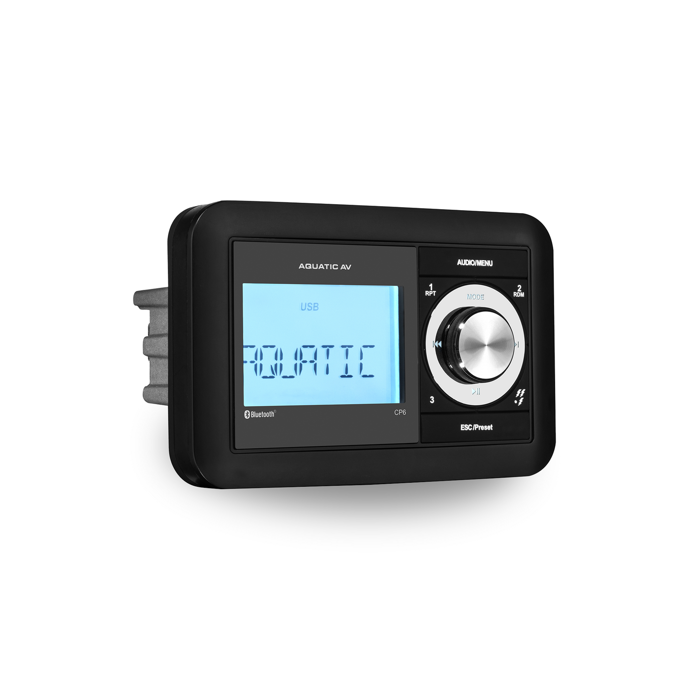 Aquatic AV CP6 AM/FM Compact Waterproof Marine Bluetooth Stereo with USB Port (CP611)