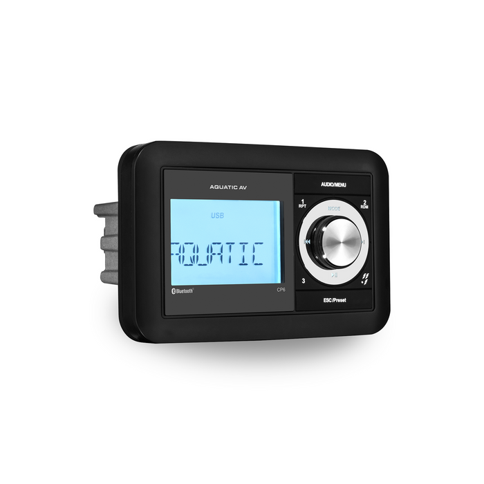 Aquatic AV CP6 AM/FM Compact Waterproof Marine Bluetooth Stereo with USB Port (CP611)