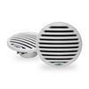 Aquatic AV EC121 Economy 6.5" Waterproof Marine Coaxial Speakers, 160W Total Power, 4 Ohm, Matte White, Pair