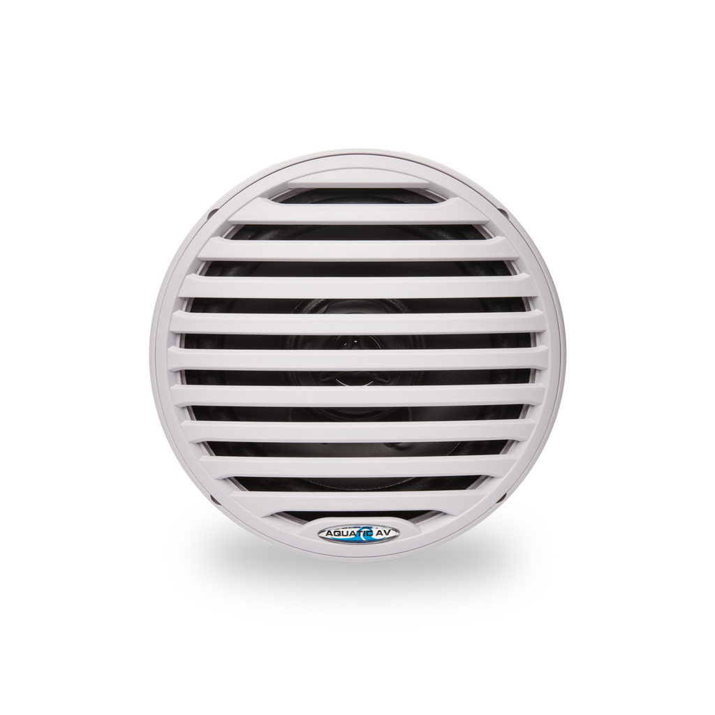 Aquatic AV EC121 Economy 6.5" Waterproof Marine Coaxial Speakers, 160W Total Power, 4 Ohm, Matte White, Pair