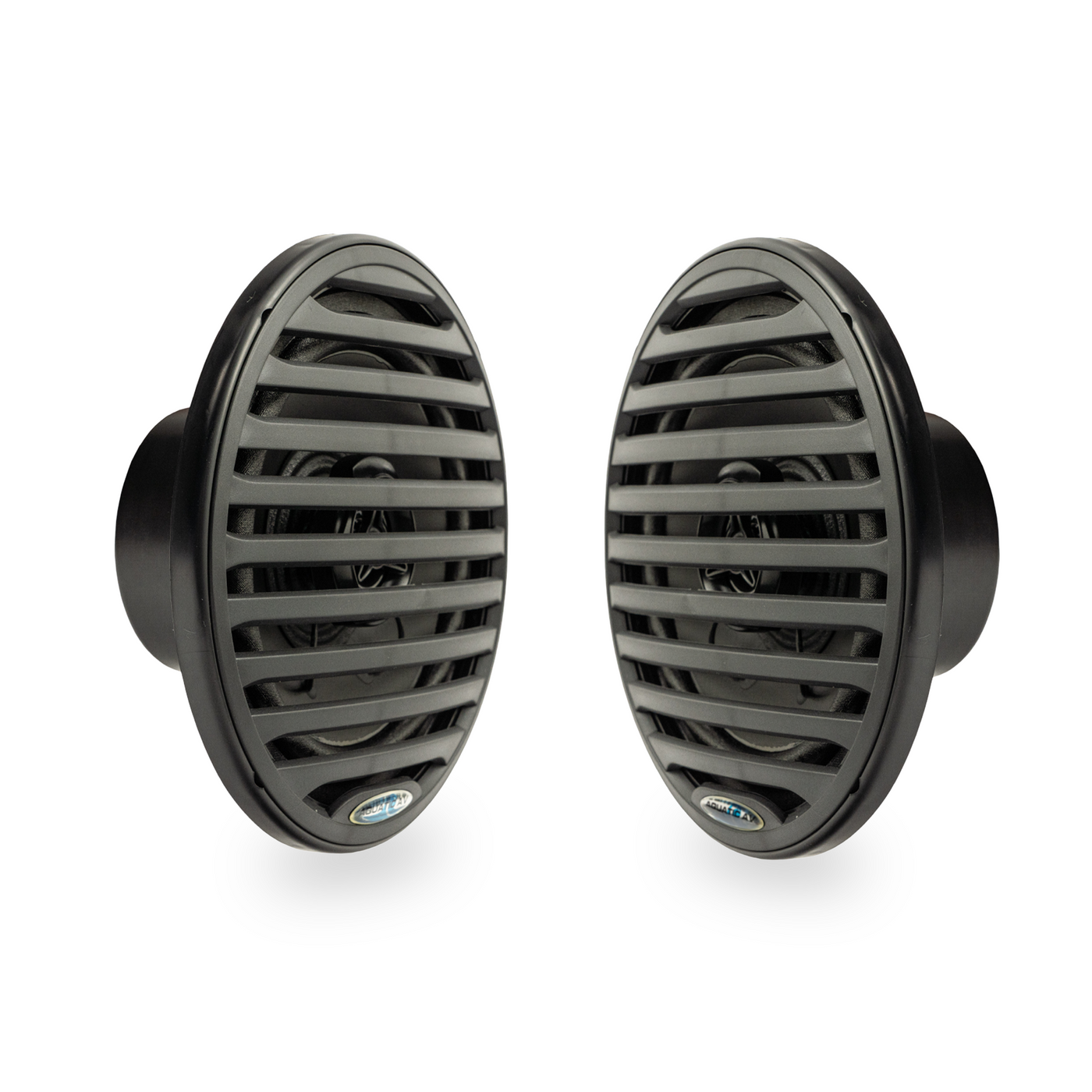 Aquatic AV EC122 Economy  6.5" Waterproof Marine Coaxial Speakers, 160W Total Power, 4 Ohm, Matte Black, Pair