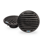 Aquatic AV GP100B Marine Stereo Kit: GP1 Bluetooth Gauge Stereo and 1 pair of Black 6.5" Marine Speakers