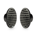 Aquatic AV GP100B Marine Stereo Kit: GP1 Bluetooth Gauge Stereo and 1 pair of Black 6.5" Marine Speakers