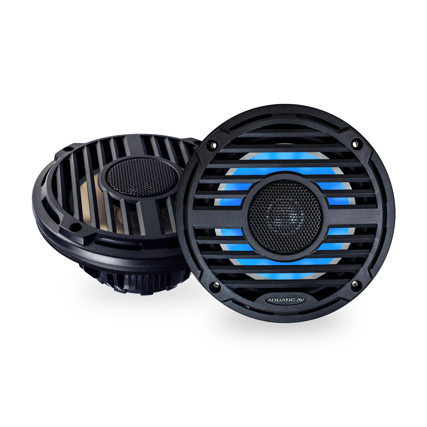 Aquatic AV CK502 PRO Classic Platinum Kit : SWA6 Amplified Bluetooth Stereo Subwoofer with 2 pairs of 6.5" PRO Classic Black Coaxial Speakers