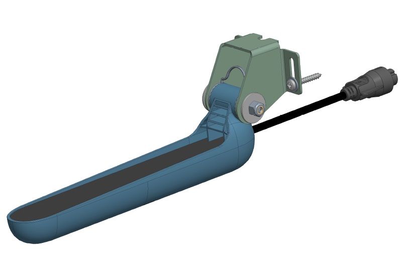 Lowrance Tripleshot 8-Pin Transom-Mount Transducer with 20' Cable for Eagle Units (000-16285-001)