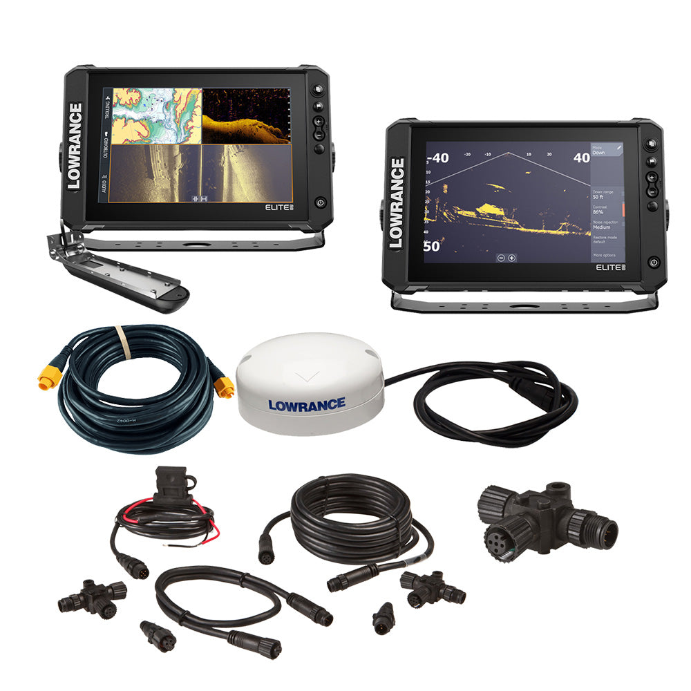 Lowrance Elite FS 10 "Boat in a Box" Bundle (000-16476-001)