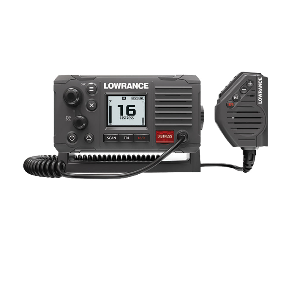 Lowrance Link-6S Fixed Mount Class D DSC VHF Radio with NMEA 0183 Connectivity - Grey (000-14493-001)