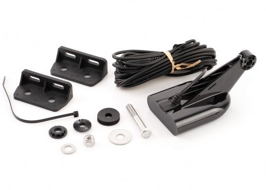 Lowrance HDI Transom-Mount HDI Transducer with Temperature 8-Pin 50/200/455/800kHz (000-15639-001)