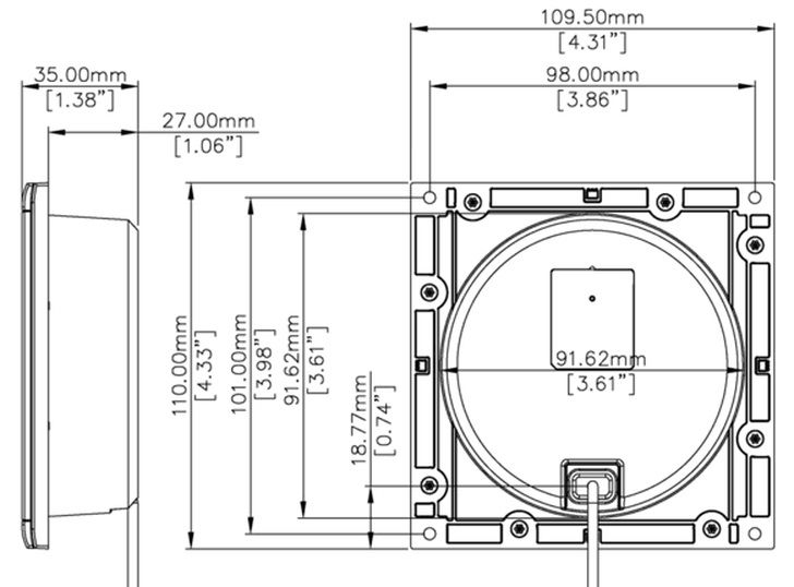 B&G V100 VHF Black Box Radio System with Handset, Speaker, and NMEA 0183/NMEA 2000 connectivity (000-15644-001)