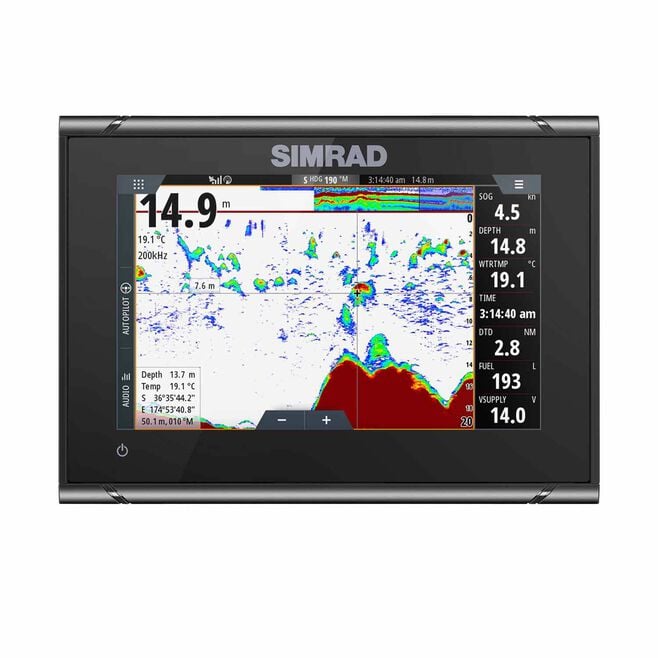 Simrad GO7 XSR Chartplotter/Fishfinder with HDI Transom-Mount Transducer and C-MAP Discover Chart (000-14326-002)