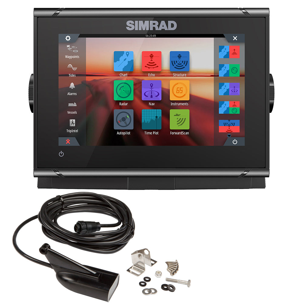 Simrad GO7 XSR Chartplotter/Fishfinder with HDI Transom-Mount Transducer and C-MAP Discover Chart (000-14326-002)
