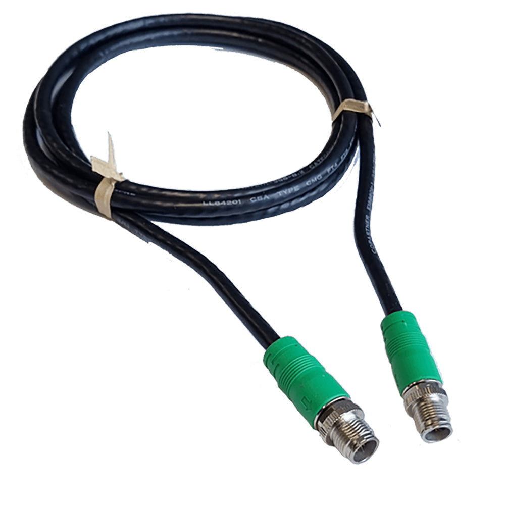 Lowrance 16.5' 5M 8-Pin male-male Ethernet Cable with Green M12 Connectors (000-16076-001)