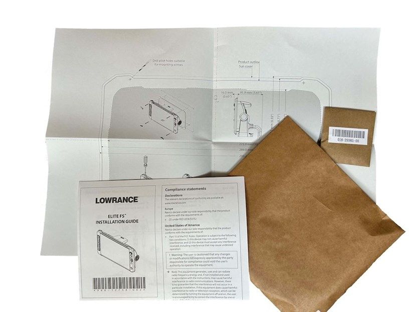 Lowrance Flush Mount Kit for Elite FS 12 (000-16446-001)