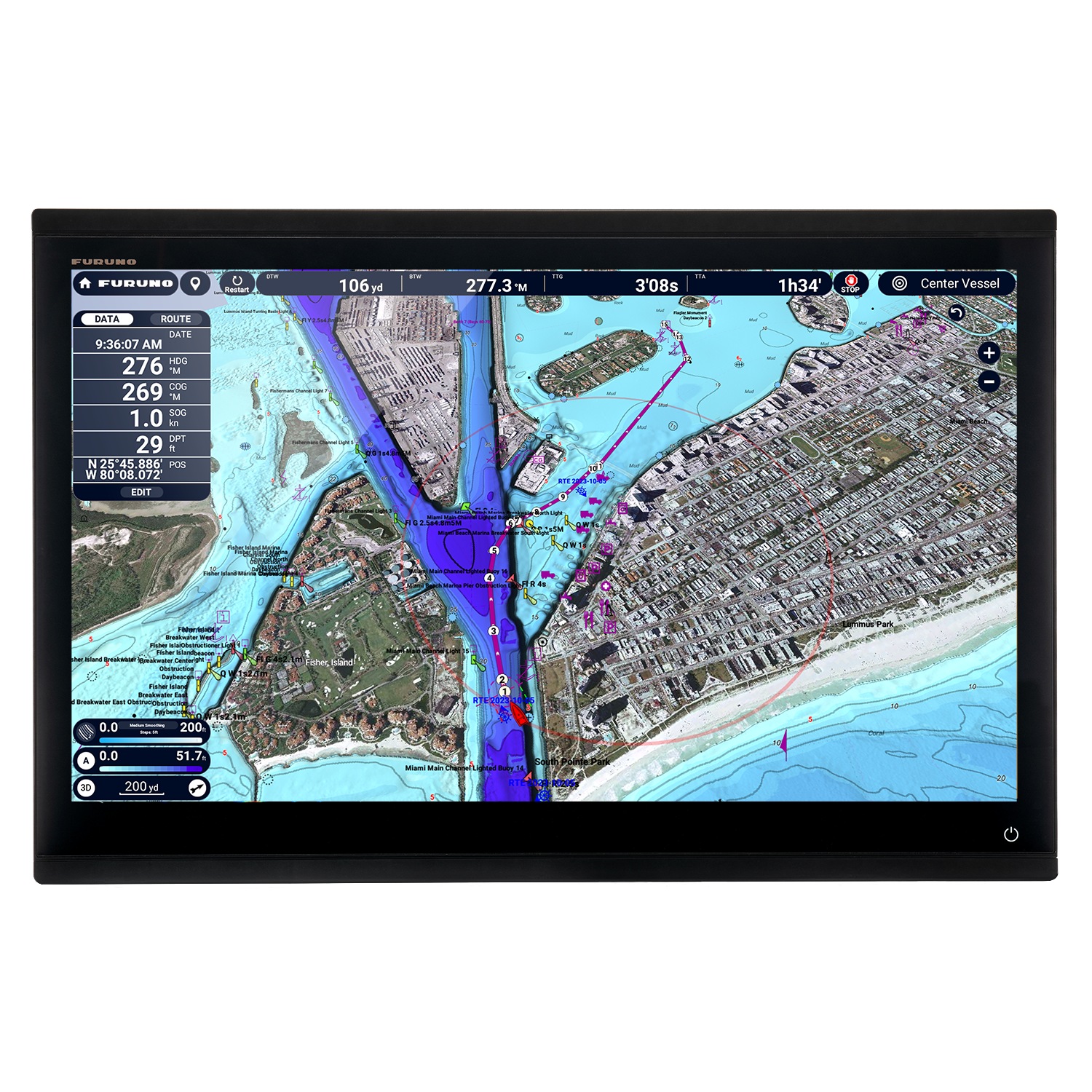 Furuno TZT24X 24" NavNet TZtouchXL Multifunction Mulit-Touch Display