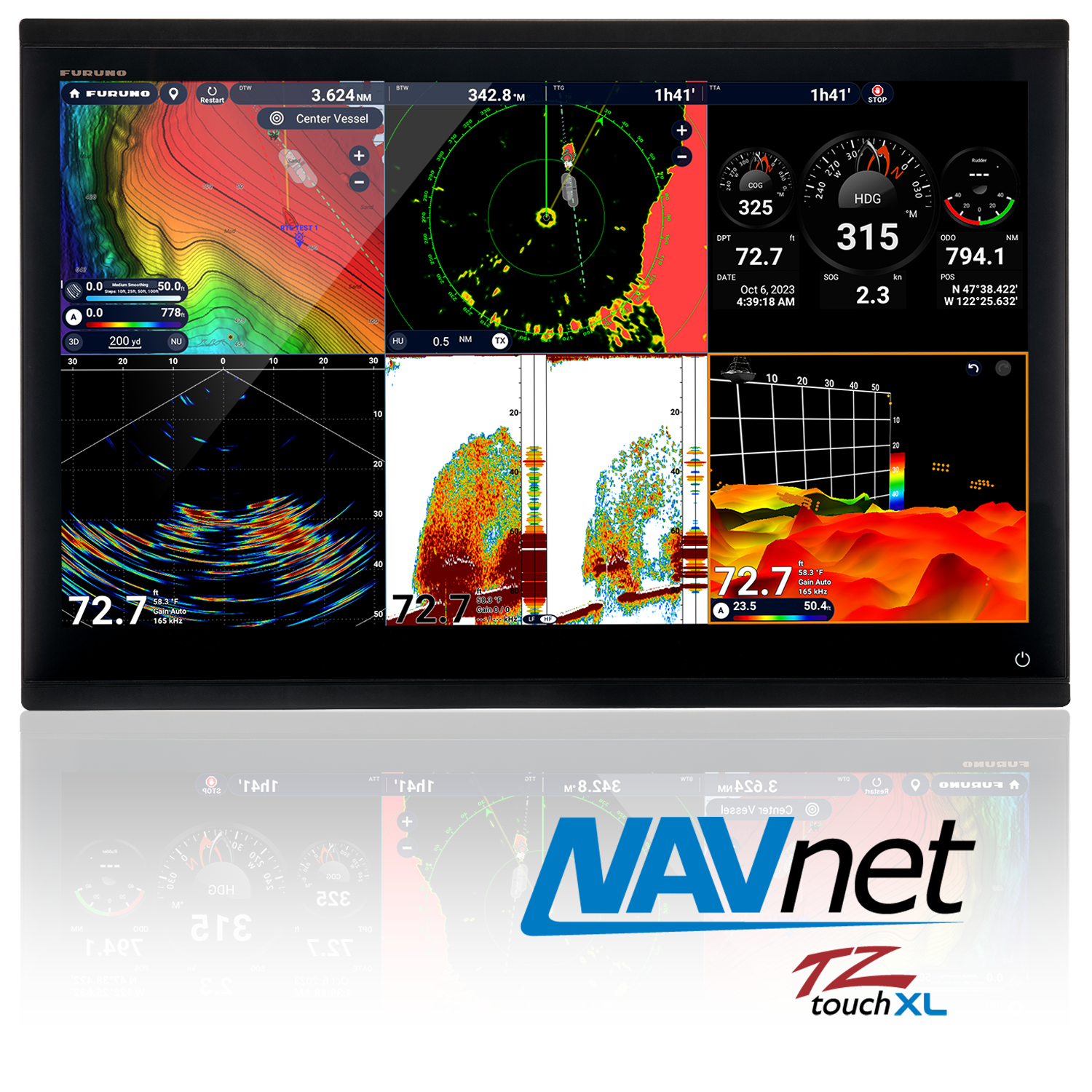 Furuno TZT24X 24" NavNet TZtouchXL Multifunction Mulit-Touch Display