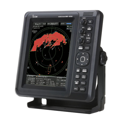 Icom MR-1010RII Marine Radar System with 4kW Radome Scanner and Wide Angle 10.4" Color TFT LCD Display (MR1010R2 23)
