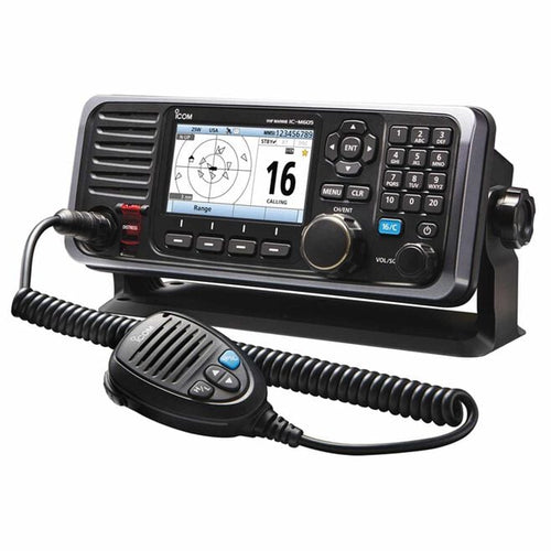 Icom IC-M605 25W Fixed Mount VHF Marine Transceiver with GNSS GPS/GLONASS/SBAS and 4.3" Color Display (M605 31 USA)