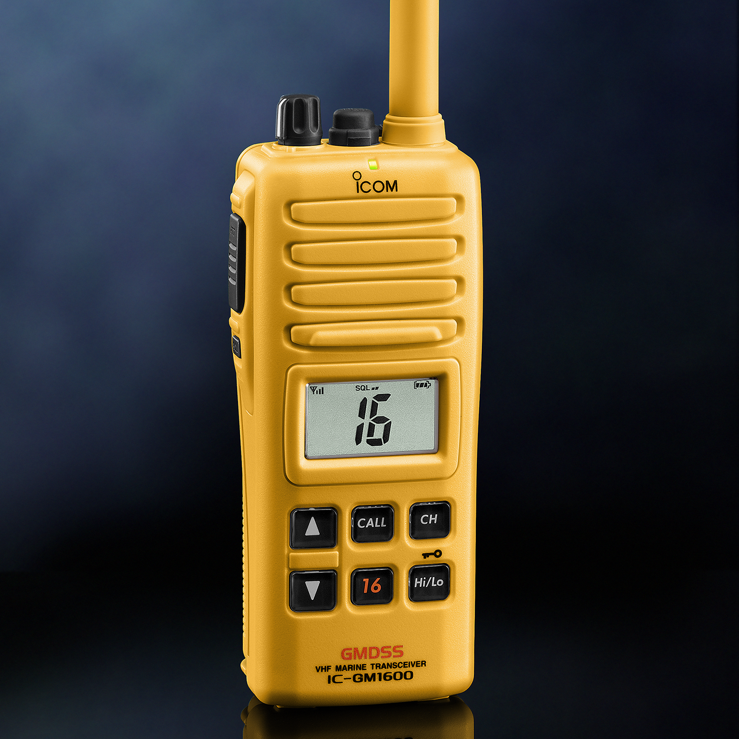 Icom IC-GM1600 GMDSS-Compliant VHF Handheld with BP-234 Battery & Charger (GM1600DU 71 USA)