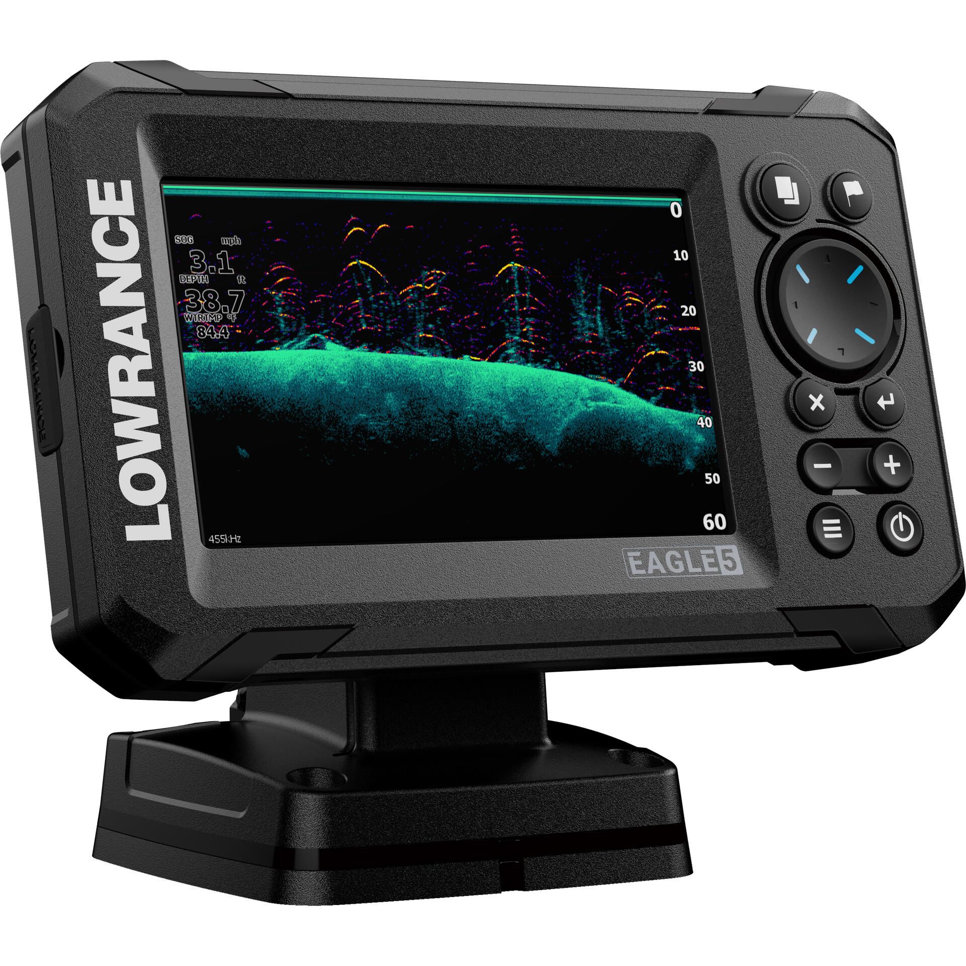 Lowrance Eagle 5 Combo with SplitShot HD Transom-Mount Transducer with C-MAP DISCOVER OnBoard Charts (000-16226-001)
