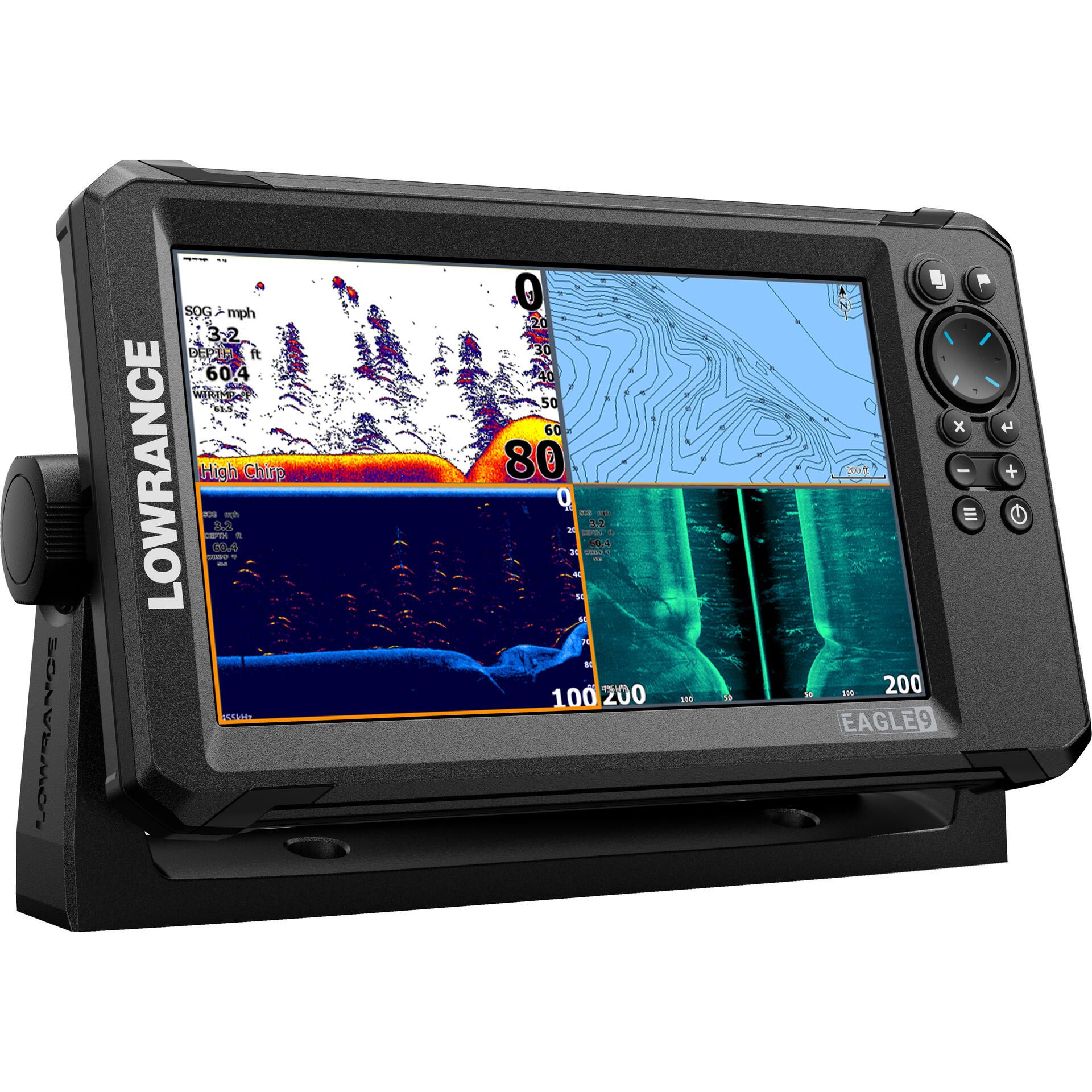Lowrance Eagle Eye 9 Live with TripleShot Transom-Mount Transducer and C-MAP DISCOVER Chart (000-16232-001)