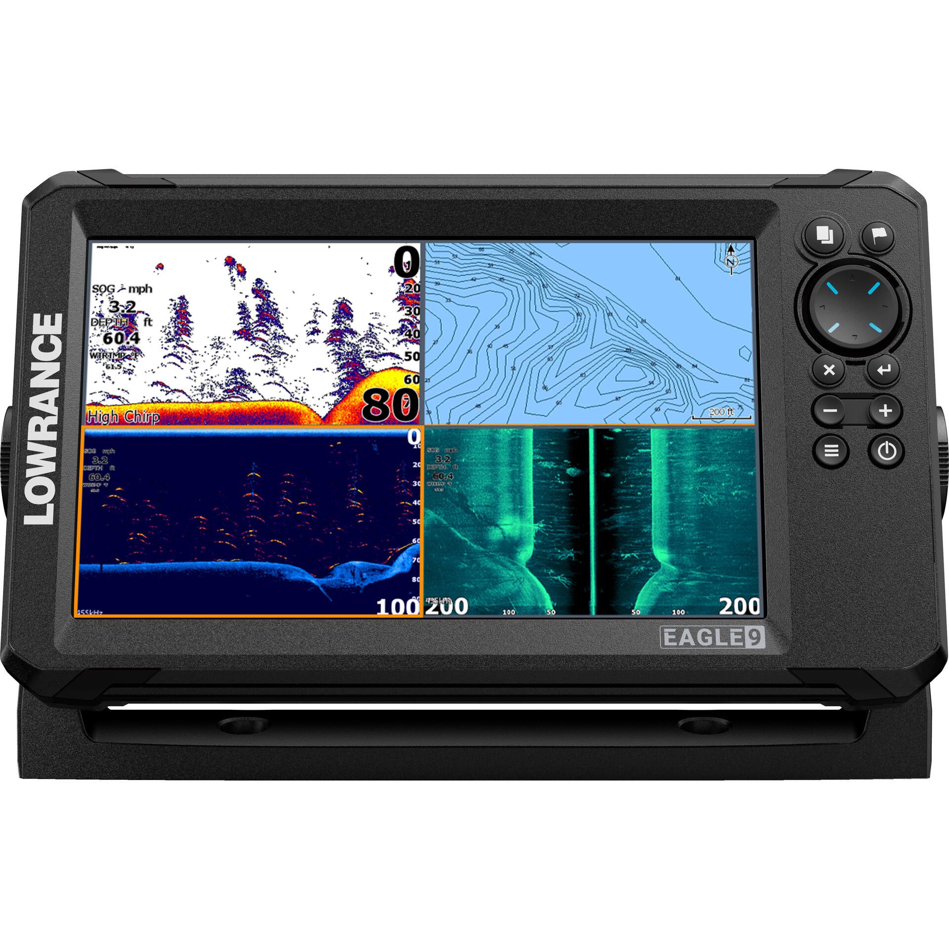Lowrance Eagle Eye 9 Live with TripleShot Transom-Mount Transducer and C-MAP DISCOVER Chart (000-16232-001)