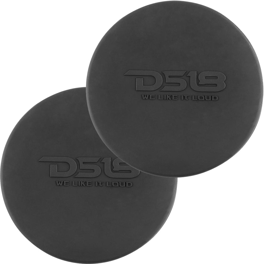 DS18 Black Silicone Marine Speaker Covers for 8" Towers, Speakers and Subwoofers - Pair (CS-8/BK)