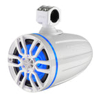 DS18 X Series HYDRO 8" Wakeboard Pod Tower Speaker with RGB LED Light - 375W - White (NXL-X8TP/WH)