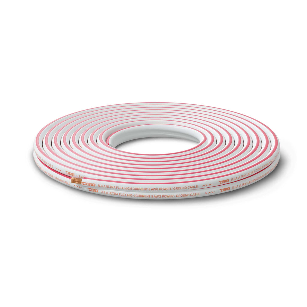 DS18 8-GA Marine Grade Tinned 100% Copper OFC Power Wire -100 Feet (MOFC8GA100P)